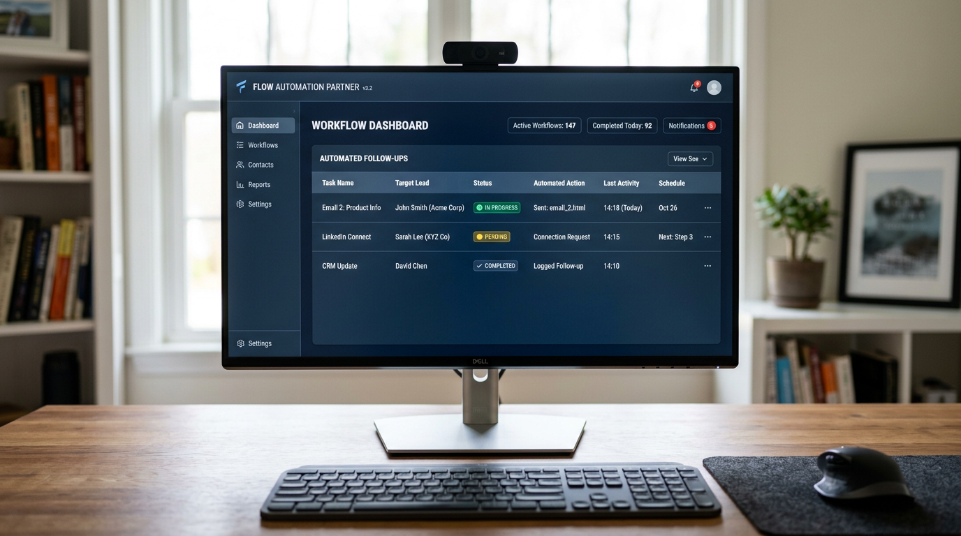 Automated system handling repeatable follow-up work in the background