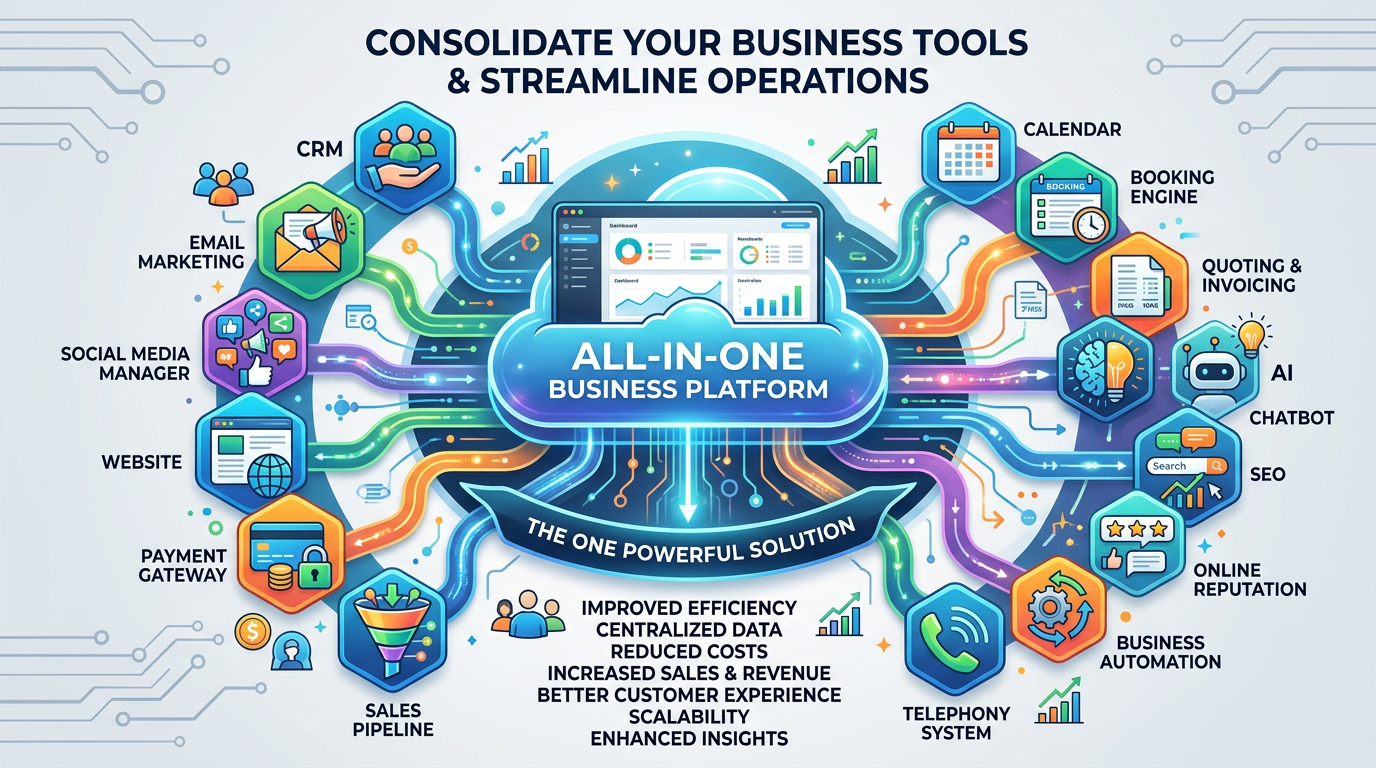 Simple CRM dashboard consolidating a solo founder's scattered tools